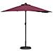 Ombrello da giardino Rosso bordò 294 x 150 x 223 cm Tessuto - Foto miniatura 3