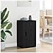 Credenza Rovere nero 40 x 33 x 70 cm Legno multistrato - Foto miniatura 4