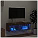 Mobile Porta TV con Luci LED Rovere Fumo 100x30x30 cm - Foto miniatura 3