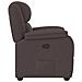 Poltrona Reclinabile Marrone Scuro in Tessuto - Foto miniatura 4