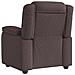 Poltrona Reclinabile Marrone Scuro in Tessuto - Foto miniatura 5