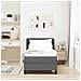 Letto box spring con materasso Grigio scuro 80 x 200 cm Tessuto - Foto miniatura 5
