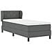 Letto box spring con materasso Grigio scuro 80 x 200 cm Tessuto - Foto miniatura 7