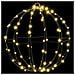 Palla con 192 LED 2 pcs Bianco caldo 30 cm Metallo - Foto miniatura 3