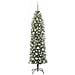 Albero di Natale Artificiale Sottile Verde e Bianco 180 cm - Foto miniatura 2