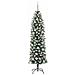 Albero di Natale Artificiale Sottile Verde e Bianco 180 cm - Foto miniatura 3
