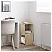 Mobile angolare Bianco 30,5x30x65cm Legno multistrato - Foto miniatura 4