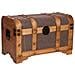 Baule In Legno Marrone 60x33x37 Cm - Foto miniatura 1