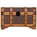 Baule In Legno Marrone 60x33x37 Cm - Foto miniatura 2