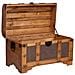 Baule In Legno Marrone 60x33x37 Cm - Foto miniatura 5