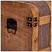 Baule In Legno Marrone 60x33x37 Cm - Foto miniatura 7