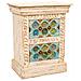 Comodino In Legno Beige 45x30x59 - Foto miniatura 1