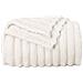 Coperta Crema 240 x 220 cm Panno - Foto miniatura 4