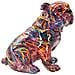 Bulldog Psyco In Resina Multicolore - Foto miniatura 2