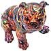 Bulldog Psyco In Resina Multicolore - Foto miniatura 3