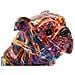 Bulldog Psyco In Resina Multicolore - Foto miniatura 4