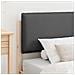Letto con Testiera Rivestita Marrone e grigio scuro 90 x 200 cm - Foto miniatura 3