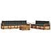 Set di divani da esterno con cuscino 8 pcs Naturale e Antracite - Foto miniatura 1