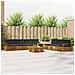 Set di divani da esterno con cuscino 8 pcs Naturale e Antracite - Foto miniatura 2