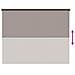 Tenda a Rullo Esterno Blocco UV 90% Tortora 180 x 140 cm HDPE - Foto miniatura 9