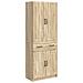 Set di armadi 2 pcs Rovere Sonoma Legno ingegnerizzato - Foto miniatura 1