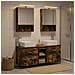 Set di mobili per il bagno 5 pcs Rovere Fumo - Foto miniatura 2