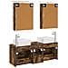 Set di mobili per il bagno 5 pcs Rovere Fumo - Foto miniatura 8