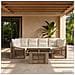 Set Divano da Giardino 7 pz Beige e Bianco Crema polyrattan - Foto miniatura 6