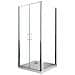 Box Doccia Angolare, Parete Fissa Laterale, Porta Battente, Apertura Saloon Reversibile, 67.5-70 Fissa X 67-70 Saloon - Foto miniatura 1