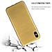 Custodia Compatibile Con Apple Iphone Xs Max In Oro - Coperchio Protettivo In Silicone Tpu Flessibile Con Design Spazzolato - Foto miniatura 7