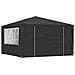 Gazebo Professionale Con Pareti 4x4 M Antracite 90 G / m² - Foto miniatura 1