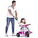 Triciclo Baby Trike 2 In 1 Rosa Con Manico Parentale Fms 800012811 - Foto miniatura 3