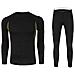 Biancheria Intima Termica Set Uomo Strato Wicking Johns Lungo Quick Dry Base Suit Compressione Sport Per Lallenamento Di Fondo Corsa Escursionismo Nero S - Foto miniatura 2