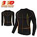 Biancheria Intima Termica Set Uomo Strato Wicking Johns Lungo Quick Dry Base Suit Compressione Sport Per Lallenamento Di Fondo Corsa Escursionismo Nero S - Foto miniatura 3