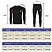 Biancheria Intima Termica Set Uomo Strato Wicking Johns Lungo Quick Dry Base Suit Compressione Sport Per Lallenamento Di Fondo Corsa Escursionismo Nero S - Foto miniatura 4
