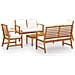 Set Divani da Giardino 5 pz con Cuscini in Legno Acacia - Foto miniatura 1