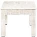 Tavolino Da Salotto Bianco 110x60x45 Cm In Massello Di Mango - Foto miniatura 3