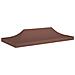 Tetto per Tendone per Feste 6x3 m Marrone 270 g / m² - Foto miniatura 1