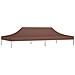 Tetto per Tendone per Feste 6x3 m Marrone 270 g / m² - Foto miniatura 6