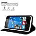 Custodia Compatibile Con Nokia Lumia 550 In Classy Nero - Coperchio Protettiva Con Chiusura Magnetica, Funzione Stand E Tasca Per Le Carte - Foto miniatura 3