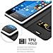 Custodia Compatibile Con Nokia Lumia 550 In Classy Nero - Coperchio Protettiva Con Chiusura Magnetica, Funzione Stand E Tasca Per Le Carte - Foto miniatura 5