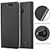 Custodia Compatibile Con Nokia Lumia 550 In Classy Nero - Coperchio Protettiva Con Chiusura Magnetica, Funzione Stand E Tasca Per Le Carte - Foto miniatura 6