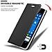 Custodia Compatibile Con Nokia Lumia 550 In Classy Nero - Coperchio Protettiva Con Chiusura Magnetica, Funzione Stand E Tasca Per Le Carte - Foto miniatura 7