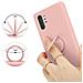 Custodia Compatibile Con Samsung Galaxy Note 10 Plus In Liquid Rosa - Coperchio Protettivo In Silicone Tpu Flessibile Con Anello - Foto miniatura 6