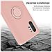 Custodia Compatibile Con Samsung Galaxy Note 10 Plus In Liquid Rosa - Coperchio Protettivo In Silicone Tpu Flessibile Con Anello - Foto miniatura 8