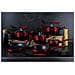 Vasi Nero Metallizzato Bordeaux Line 15 Ele Bh-1632 - Foto miniatura 2