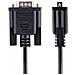 Cavo Seriale Null Modem RS232 da 3 m - Cavo Seriale Crossover con Schermatura in Alluminio - Cavo COM Connettore DB9 da Femmina a Maschio - Compatibile con Dispositivi DTE - Nero - Foto miniatura 3