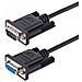 Cavo Seriale Null Modem RS232 da 3 m - Cavo Seriale Crossover con Schermatura in Alluminio - Cavo COM Connettore DB9 da Femmina a Maschio - Compatibile con Dispositivi DTE - Nero - Foto miniatura 1