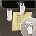 Ganci Con Clip A Ventosa, Confezione Da 4 White - Foto miniatura 4
