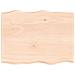 Piano per Tavolo 80x60x (2-4) cm Rovere Non Trattato Bordi Vivi - Foto miniatura 1
